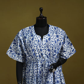 Hand batik cotton short kaftan 10 - handcrafted