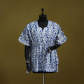 Hand batik cotton short kaftan 10 - handcrafted