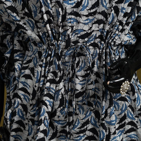 Hand batik cotton short kaftan 24 - handcrafted