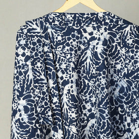 Blue - Hand Batik Print Cotton Wrap Around Skirt 31