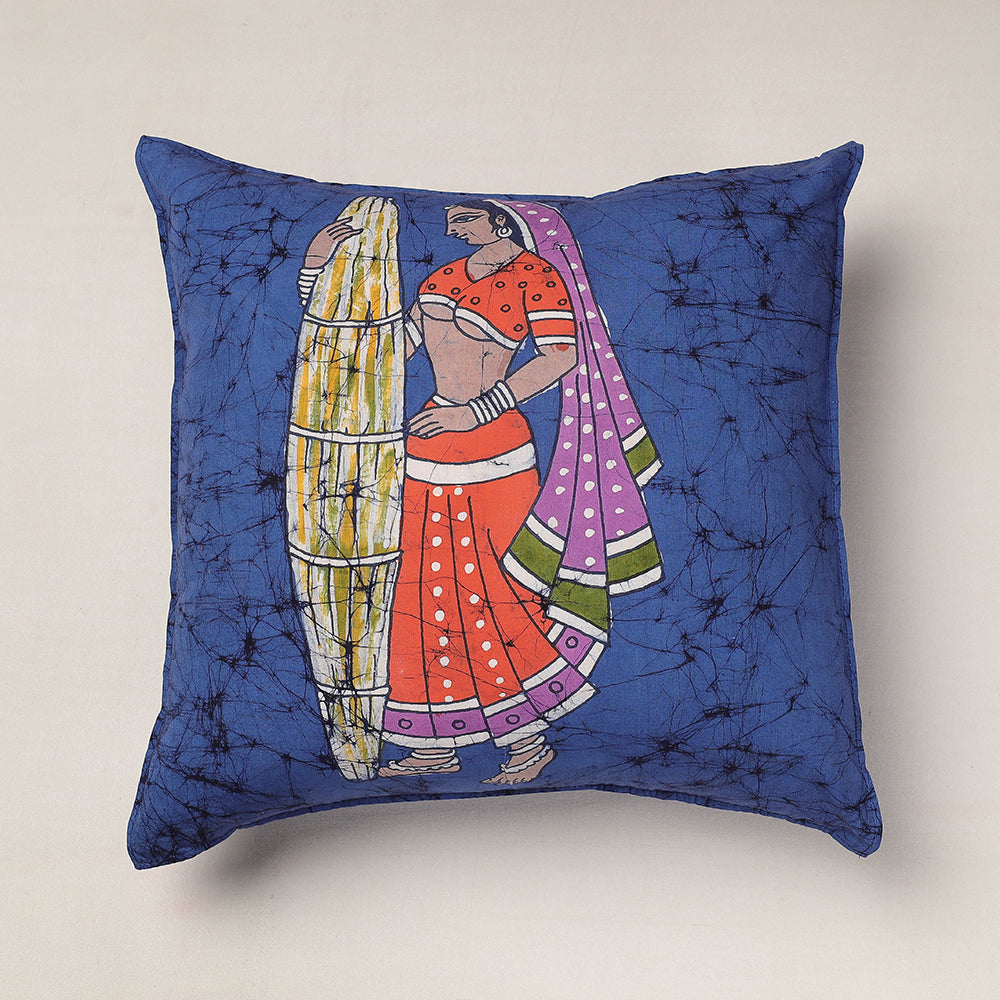  Hand Batik Printed Cotton Cushion Cover 