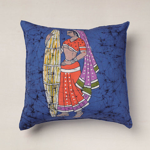  Hand Batik Printed Cotton Cushion Cover 