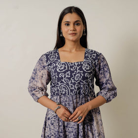 Buy Hand Batik Printed Cotton Flared Dress 01 Online l iTokri.com