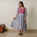  Hand Batik Printed Cotton Flared Dress 03 