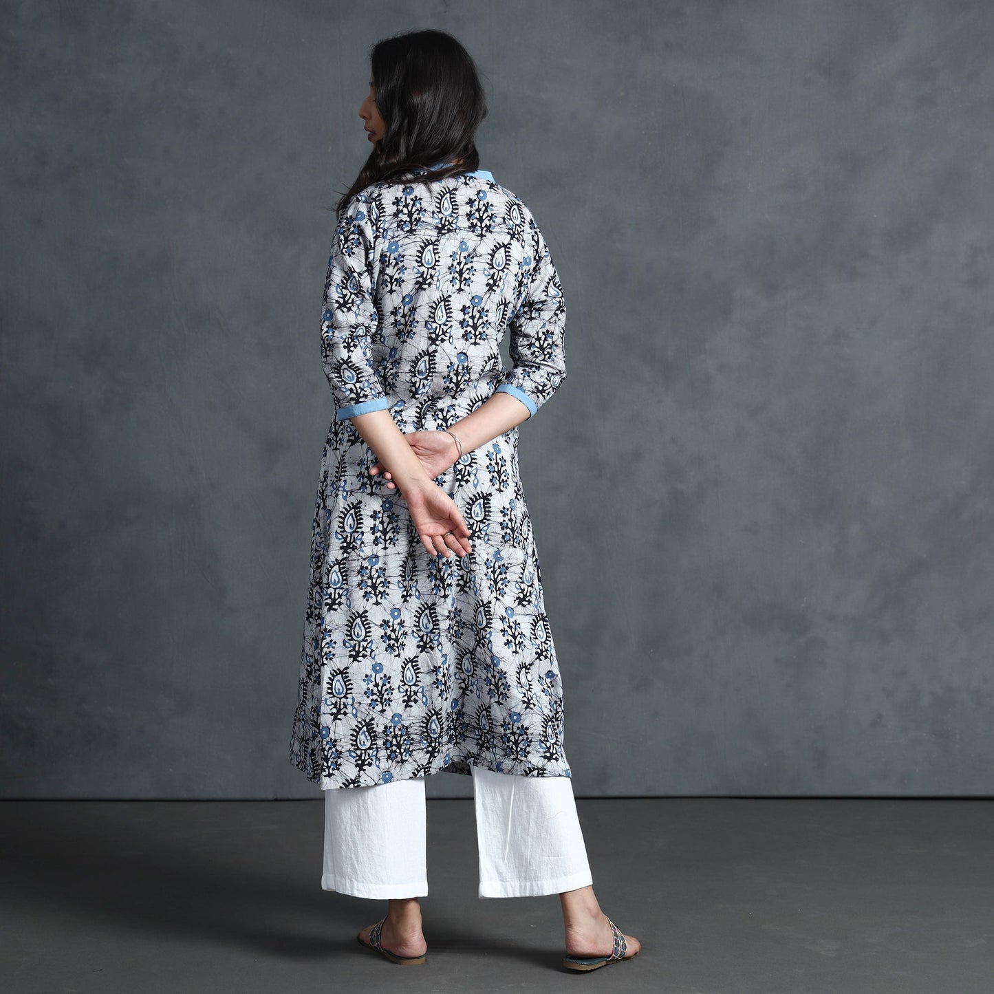 Buy Hand Batik Printed Cotton Kurta for Women