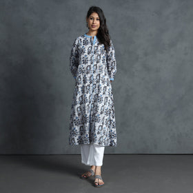 Buy Hand Batik Printed Cotton Kurta for Women