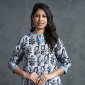 Buy Hand Batik Printed Cotton Kurta for Women