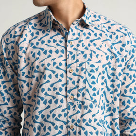 Buy Hand Batik Printed Cotton Men Full Sleeve Shirt 13 Online l iTokri.com