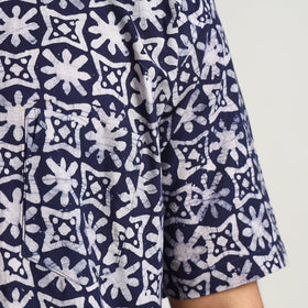 Buy Hand Batik Printed Cotton Men Half Sleeve Shirt 07 Online l iTokri.com