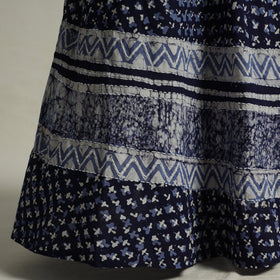 Buy Hand Batik Printed Running Stitch Cotton Long Skirt 52 Online l iTokri.com