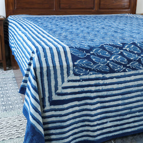 Block Art Print Cotton Double Bindaas Bed Sheet