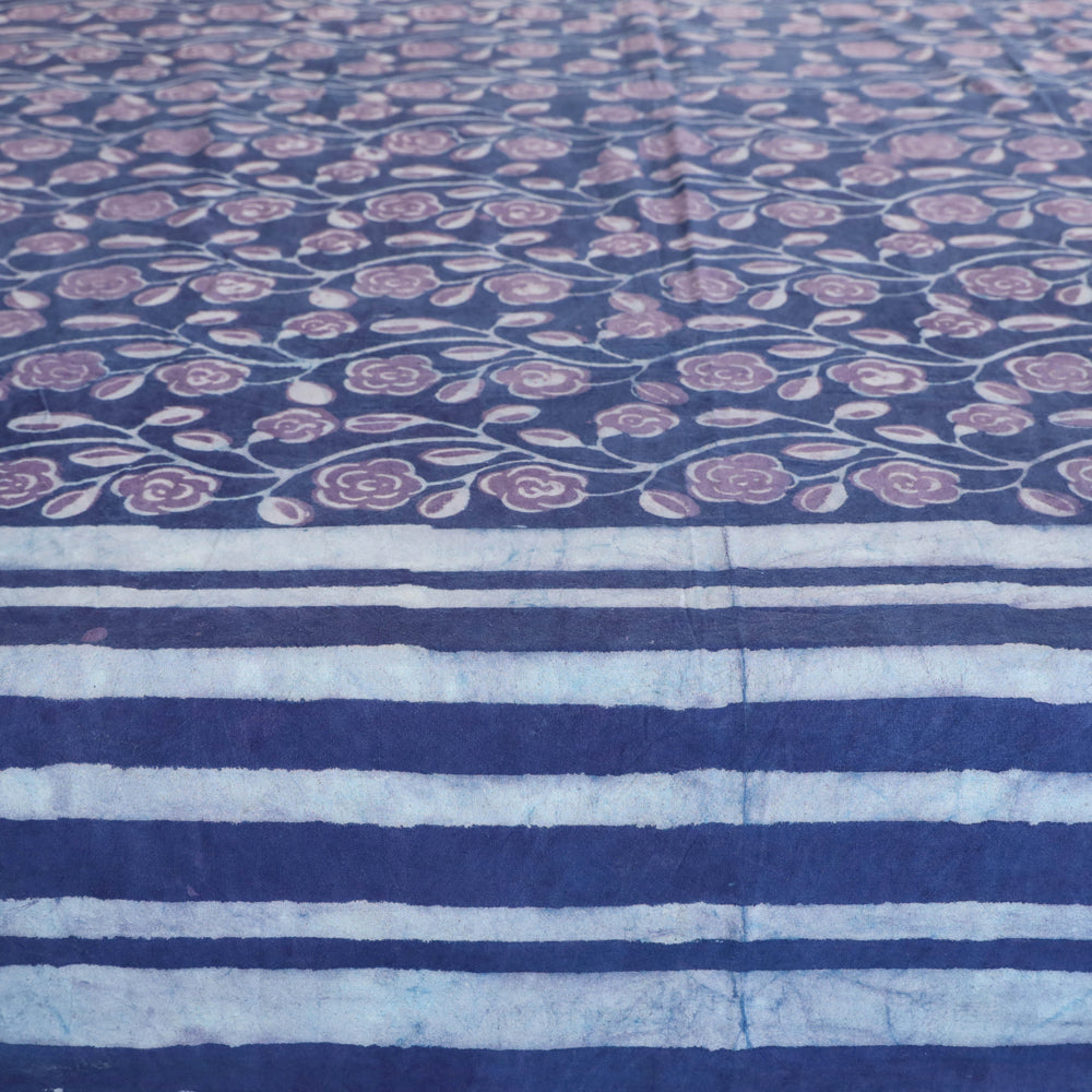  Block Art Print Cotton Double Bindaas Bed Sheet