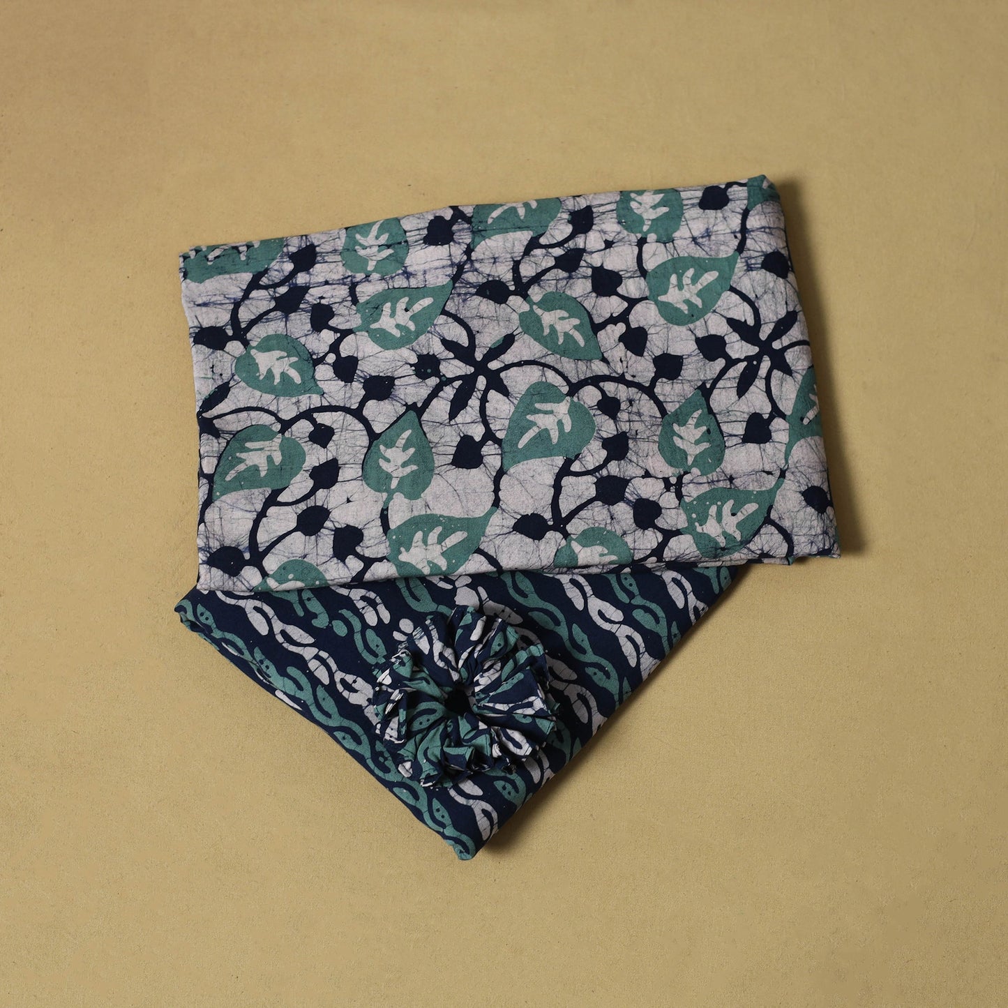 Hand batik cotton 2pc unstitched dress material 15