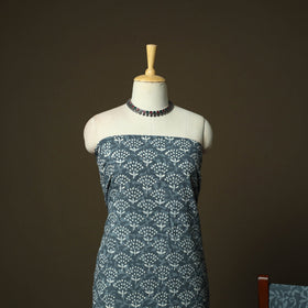 Hand block batik print cotton 3pc unstitched dress material