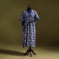 Hand batik cotton long kaftan 04 - handcrafted