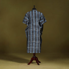 Hand batik cotton long kaftan 08 - handcrafted