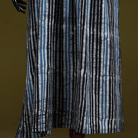 Hand batik cotton long kaftan 08 - handcrafted