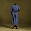 Hand batik cotton long kaftan 12 - handcrafted