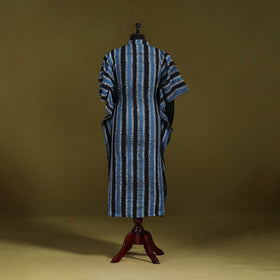 Hand batik cotton long kaftan 19. Handcrafted
