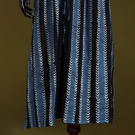 Hand batik cotton long kaftan 19. Handcrafted