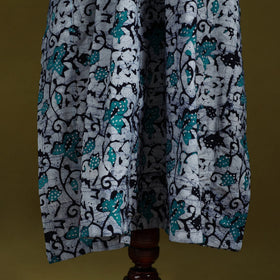 Hand batik cotton long kaftan 22 - handcrafted