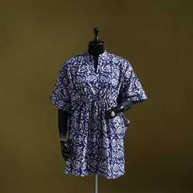 Hand batik cotton medium kaftan 30 - handcrafted