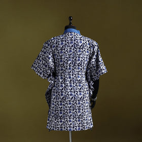 Hand batik cotton medium kaftan 36 - handcrafted