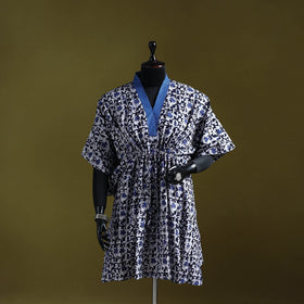 Hand batik cotton medium kaftan 36 - handcrafted