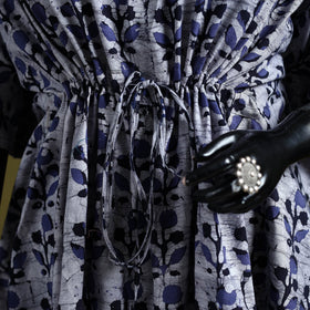 Hand batik cotton medium kaftan 40 - handcrafted