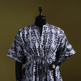 Hand batik cotton medium kaftan 40 - handcrafted