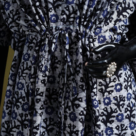 Hand batik cotton medium kaftan 41 - handcrafted