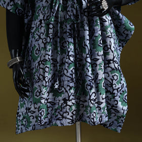 Hand batik cotton medium kaftan 47 - handcrafted