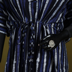 Hand batik cotton medium kaftan 53 - handcrafted