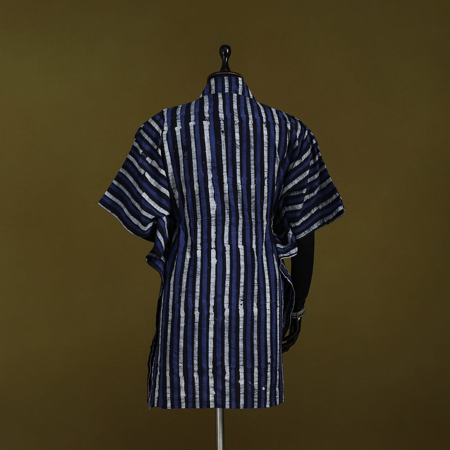 Hand batik cotton medium kaftan 53 - handcrafted