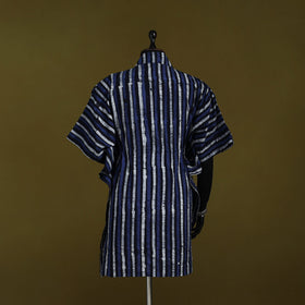 Hand batik cotton medium kaftan 53 - handcrafted