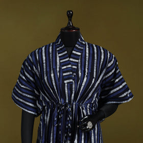 Hand batik cotton medium kaftan 53 - handcrafted