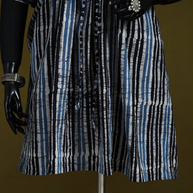 Hand batik cotton medium kaftan 62 - handcrafted