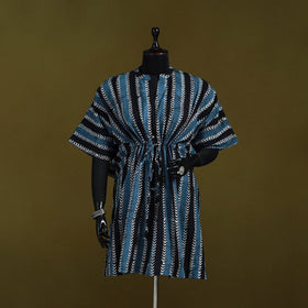 Hand batik cotton medium kaftan 63 - handcrafted