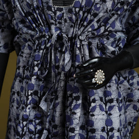 Hand batik cotton medium kaftan 66 - handcrafted