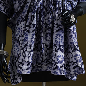 Hand batik cotton short kaftan 09 - handcrafted