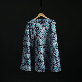 Hand block batik print cotton wrap around skirt 09