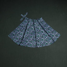 Hand block batik print cotton wrap around skirt 17