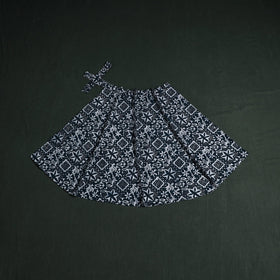 Hand block batik print cotton wrap around skirt 18