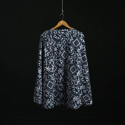 Hand block batik print cotton wrap around skirt 18