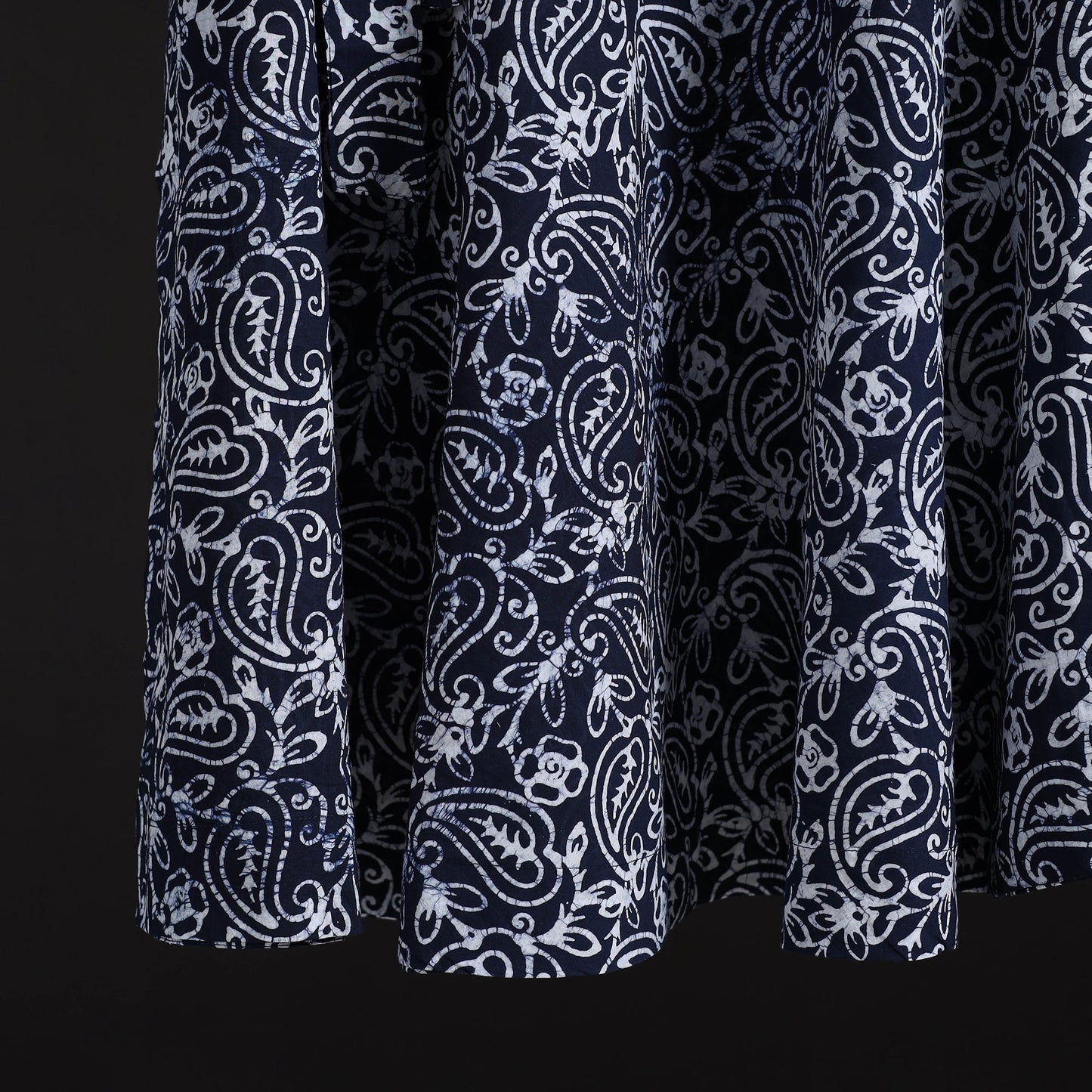 Hand batik cotton wrap around skirt 90 - handcrafted