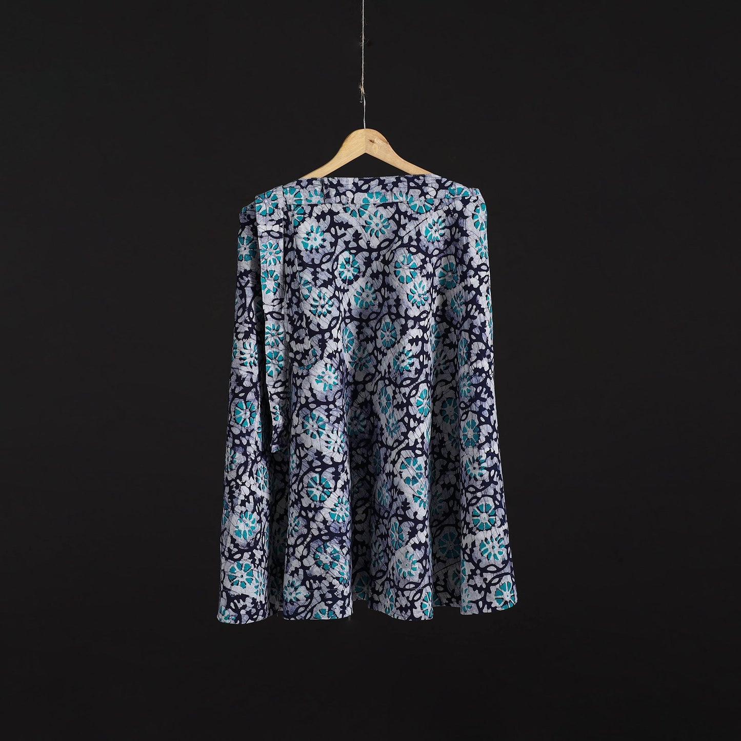 Hand batik cotton wrap around skirt 91 - handcrafted