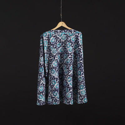 Hand batik cotton wrap around skirt 91 - handcrafted