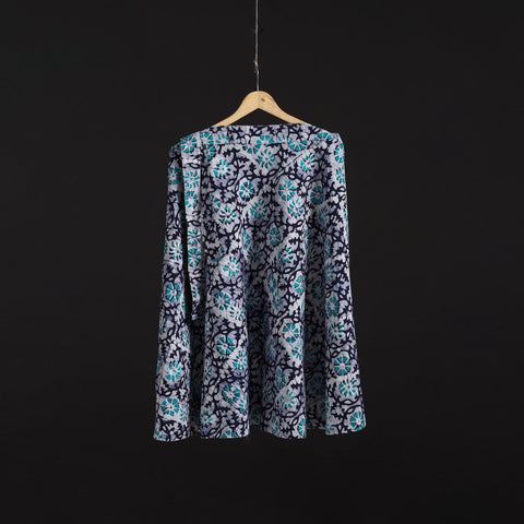 Hand batik cotton wrap around skirt 91 - handcrafted