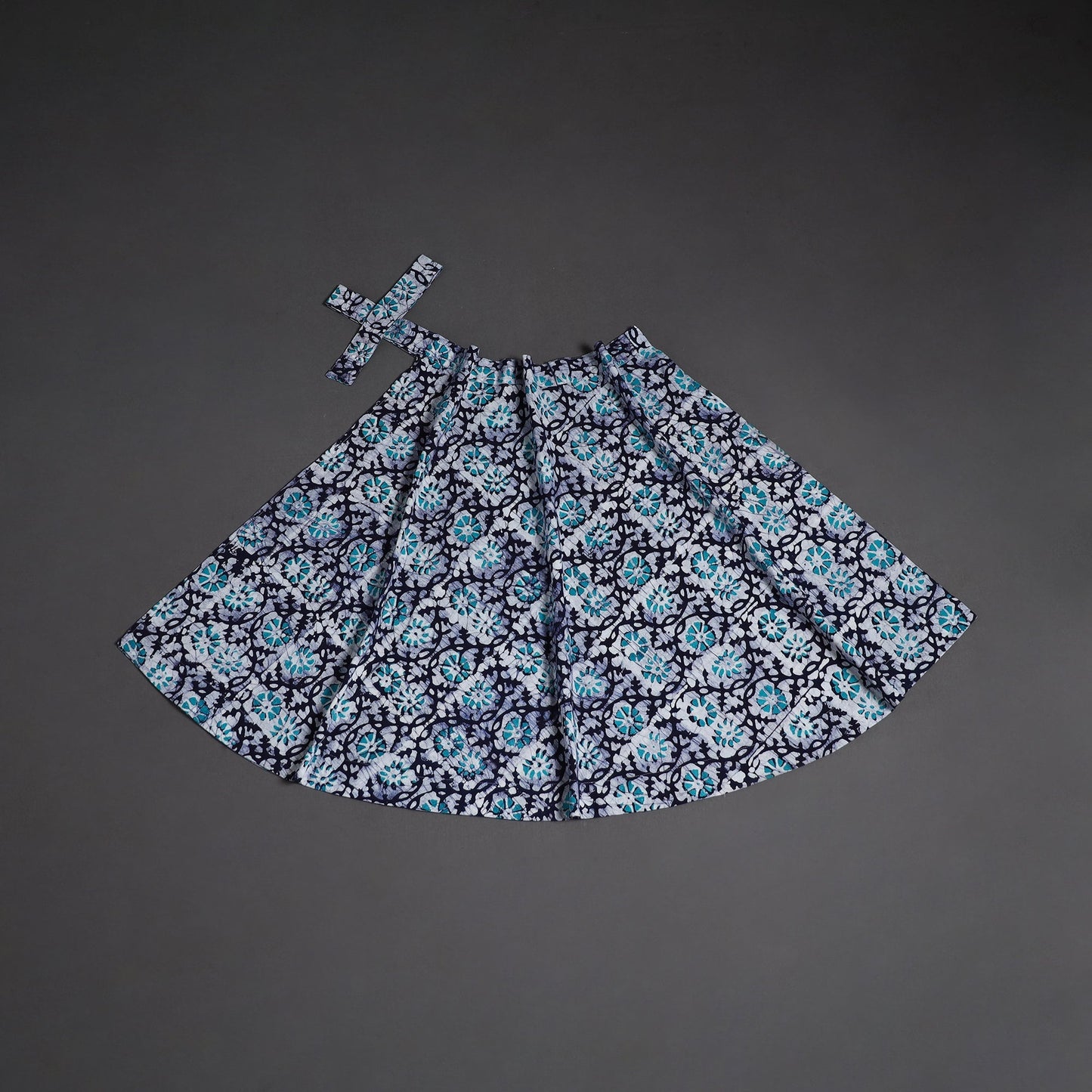 Hand batik cotton wrap around skirt 91 - handcrafted