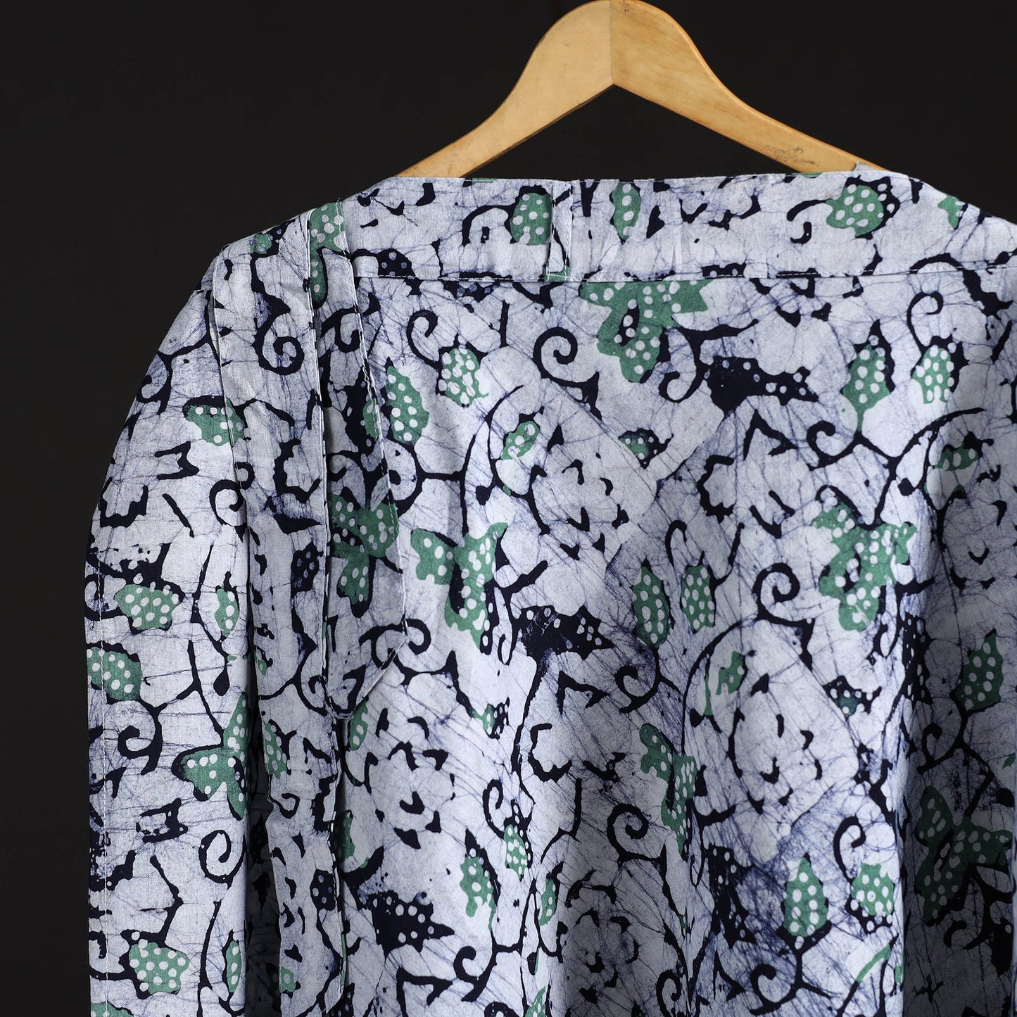 Hand batik cotton wrap around skirt 95 - handcrafted